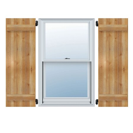 Ekena Millwork Joined Board-n-Batten Shutters, Rough Sawn Western Red Cedar, 21 1/2W x 41H, PR RBJ06S21X041RWR